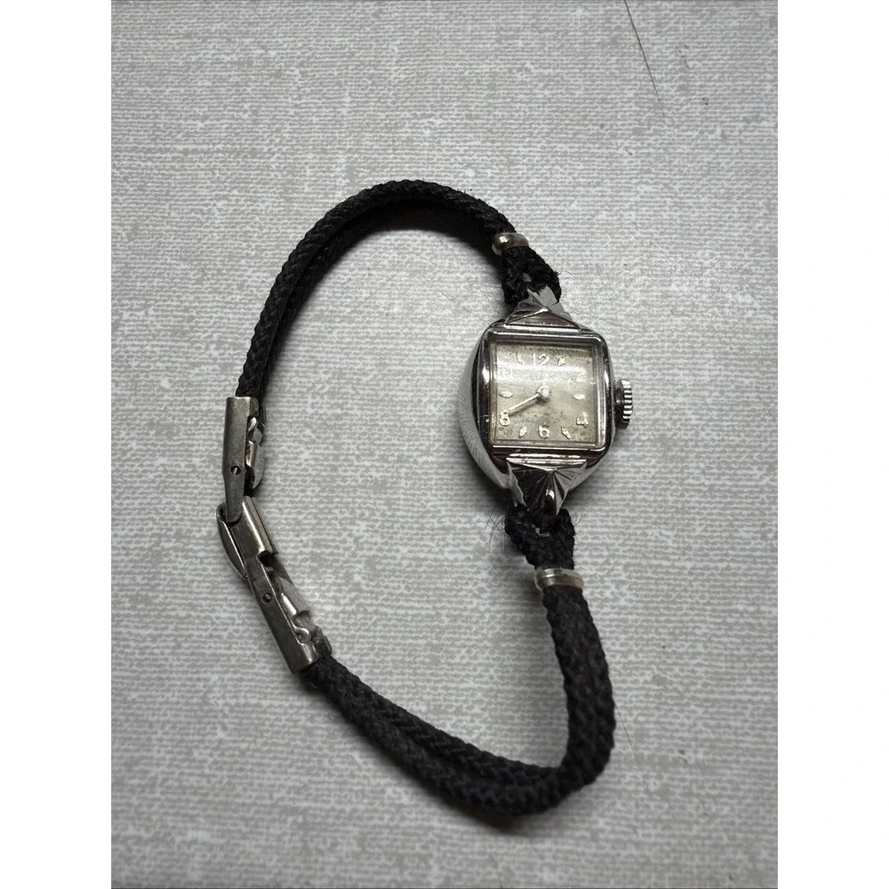 Broken Vintage Elgin Art Deco Tank Watch Lot Cocktail Ladies - For Parts